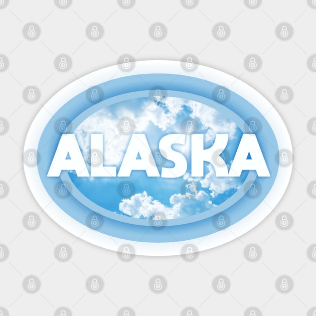 Alaska Sticker by Dale Preston Design